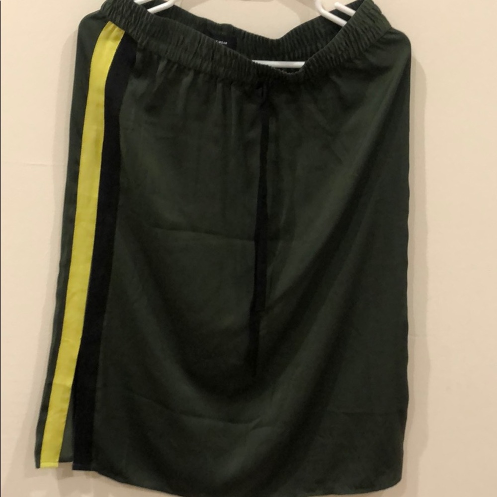 Midi sports stripe skirt